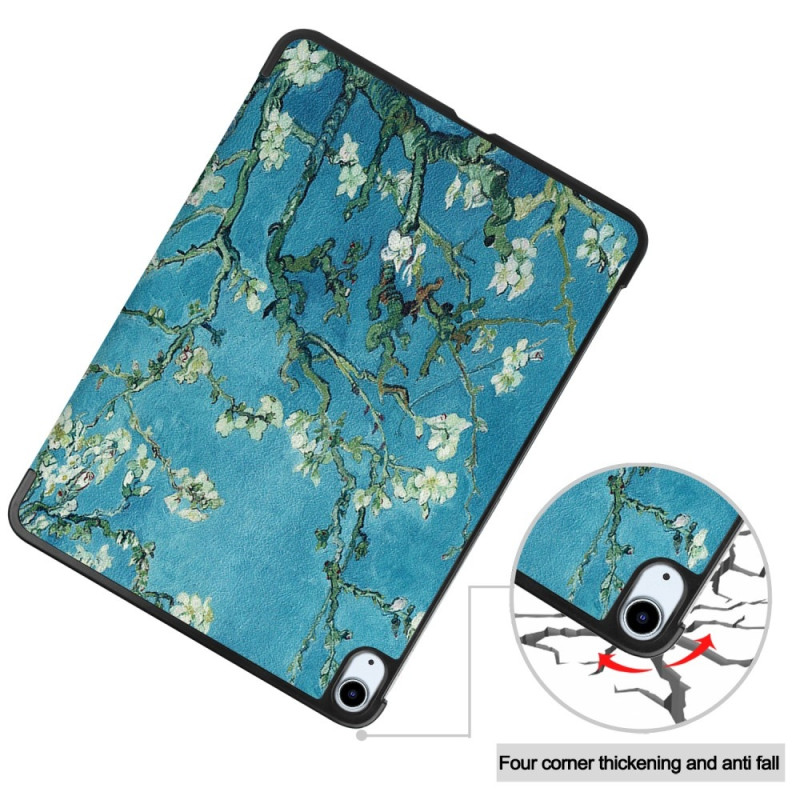 Til iPad Air 11 (2024) Etui Tre - fold Stativ Tablet Cover - Blossom