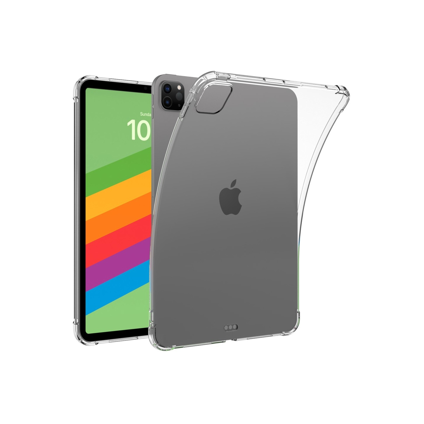 Til iPad Pro 11 (2024) Tablet Etui Fire Drop Beskyttelse TPU Bagside Cover