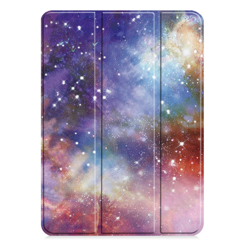 Til iPad Pro 11 (2024) Etui Tre - fold Stativ Tablet Cover - Galaxy