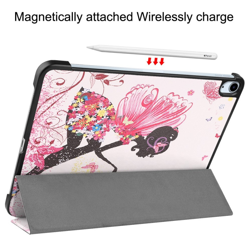 Til iPad Air 11 (2024) Etui Tre - fold Stativ Tablet Cover - Girl