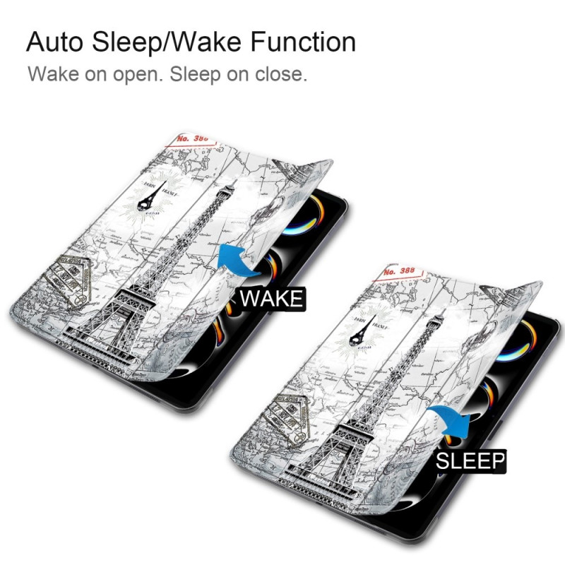 For iPad Pro 11 (2024) Case Tri - fold Stand Tablet Cover - Tower