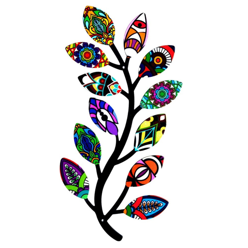 Flower Flowers Wall Decor Garden Ornament 32.5x16.5x0.8cm - 1