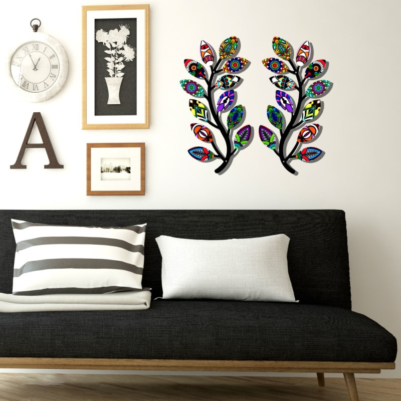 Flower Flowers Wall Decor Garden Ornament 32.5x16.5x0.8cm - 1