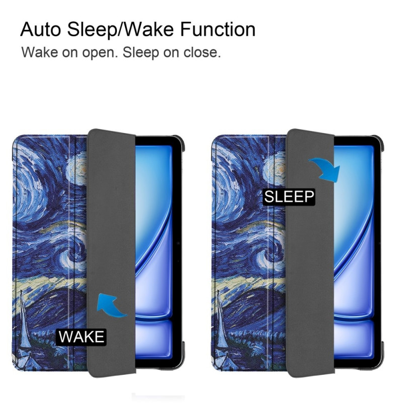 Til iPad Air 11 (2024) Trippeldeksel med smal passform - Maling