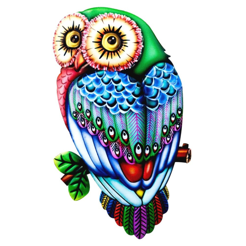 Ugle Veggklistremerke Hagepynt 26x15x1cm - 2