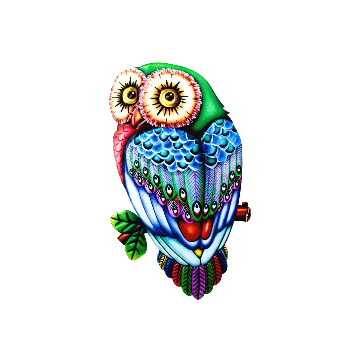Owl Wall Decal Garden Ornament 26x15x1cm - 2
