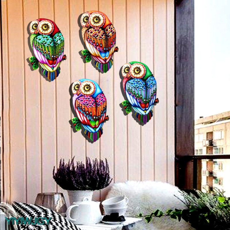 Owl Wall Decal Garden Ornament 26x15x1cm - 2
