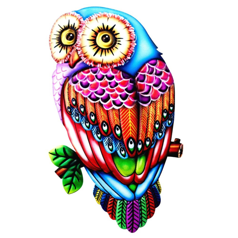 Owl Wall Decal Garden Ornament 26x15x1cm - 3