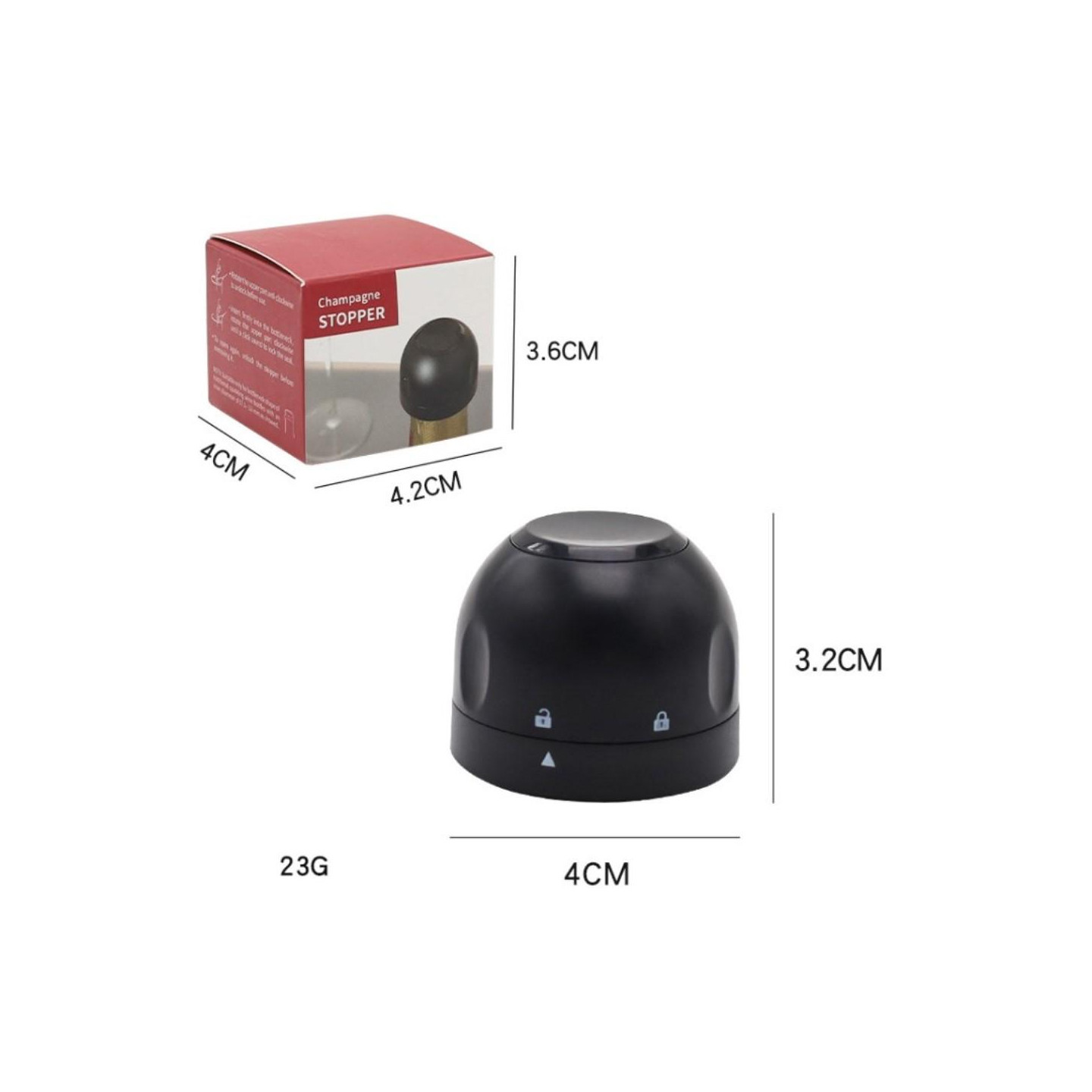 Champagne Saver Fresh - keeping Leakproof Bottle Sealing Cap Stopper