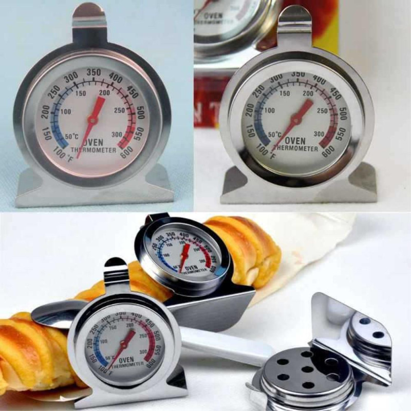 Stainless Steel Oven Cooker Thermometer Grill Temperature Gauge Kitchen Tool