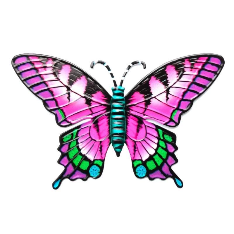 Butterfly Wall Decal Garden Ornament 18.5x0.3x12cm - Purple