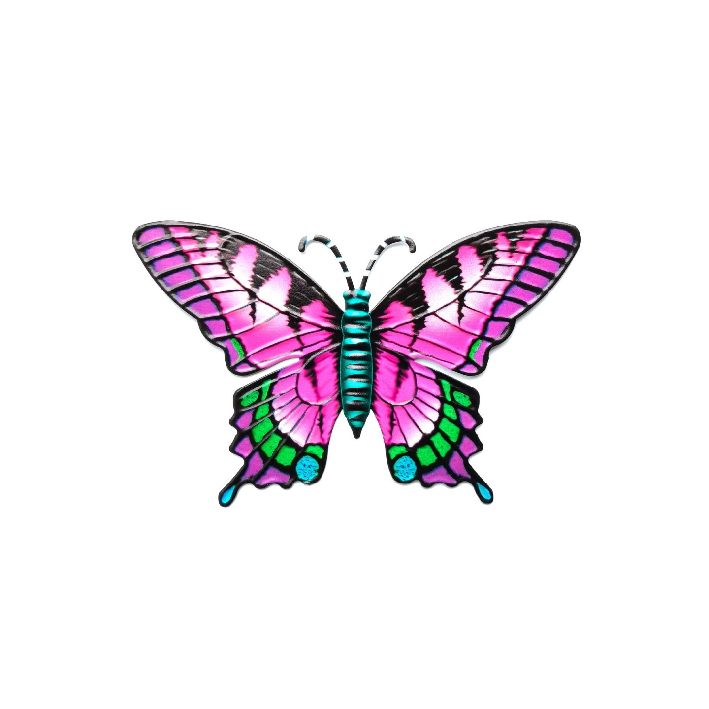 Butterfly Vægskilt Have Ornament 18,5x0,3x12cm - Lilla