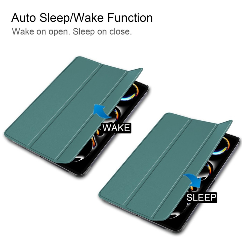 iPad Pro 11 (2024) Kotelo Auto Herää / Nuku Kolminkertainen Taittojalusta Tabletin Suoja
