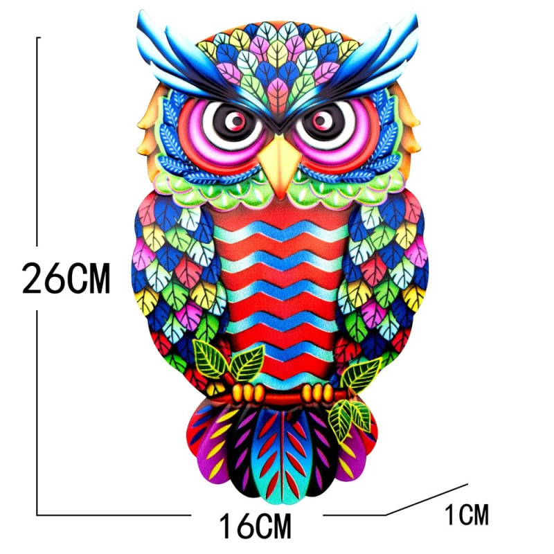 Owl Wall Decal Garden Ornament 26x16x1cm - 2
