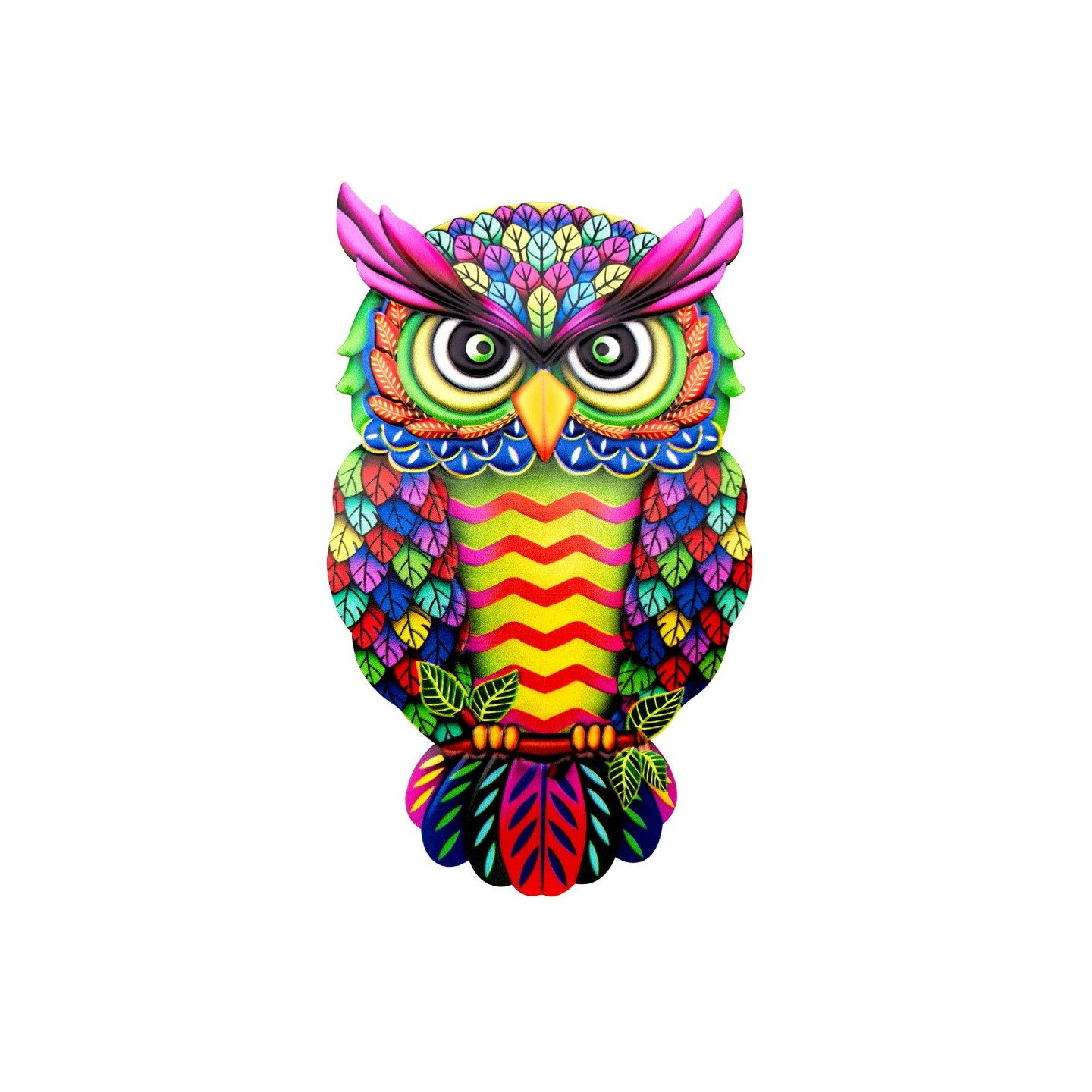 Owl Wall Decal Garden Ornament 26x16x1cm - 3