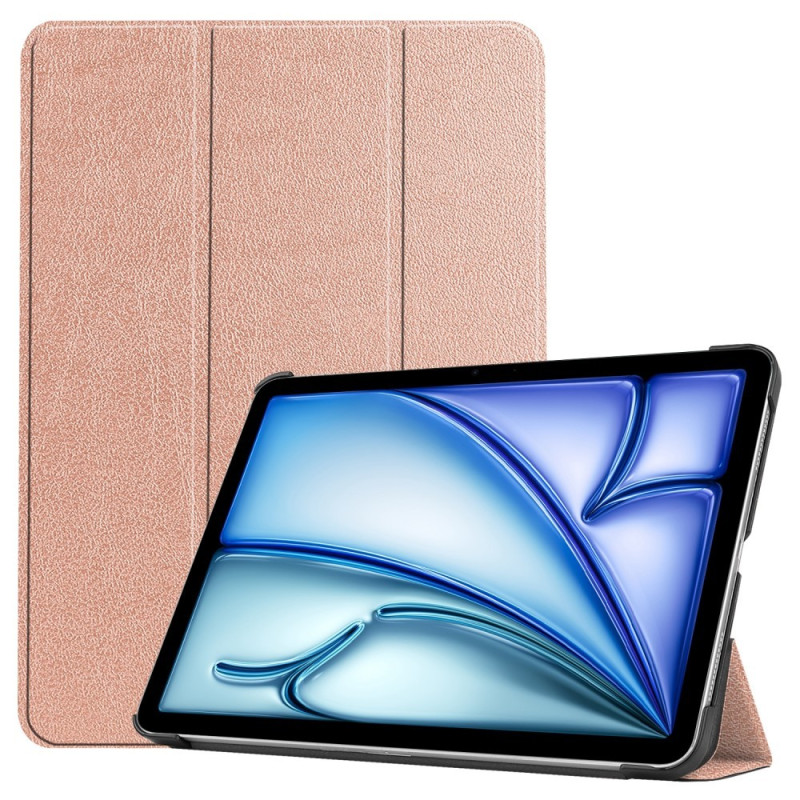 Til iPad Air 11 (2024) Slim Fit Trifoldbart deksel - RoseGold