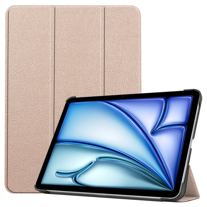 For iPad Air 11 (2024) Case Tri - fold Stand Tablet Cover - Gold