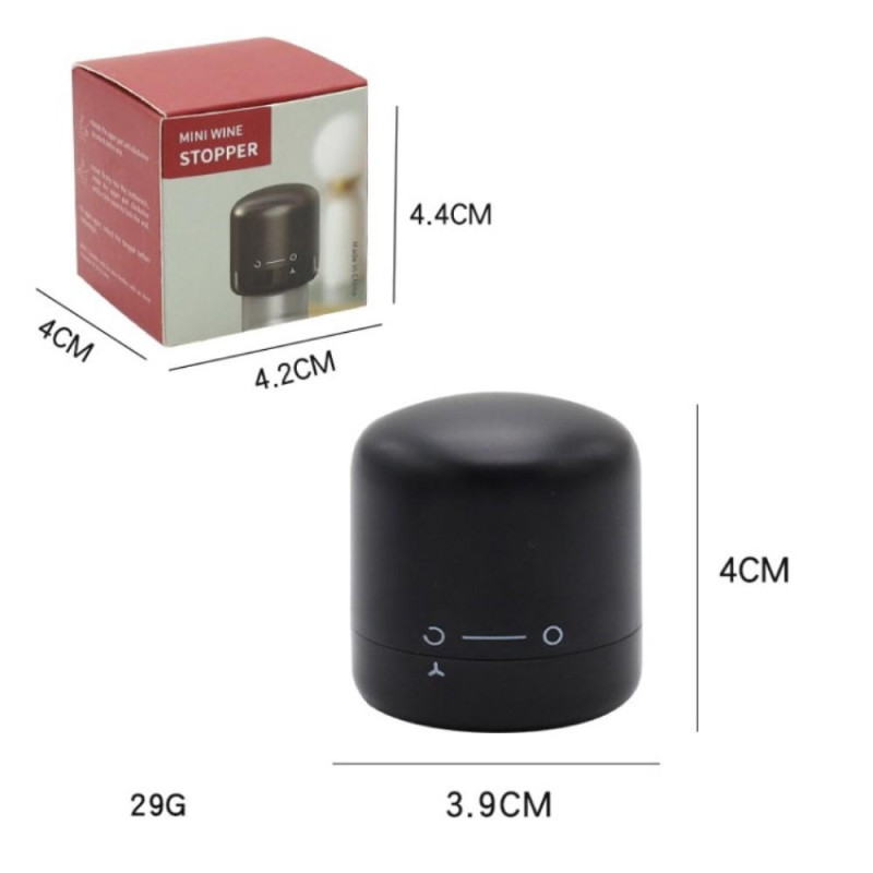 Wine Saver Fresh - pitävä vuotamaton punaviinipullon tiivistyskorkin tulppa