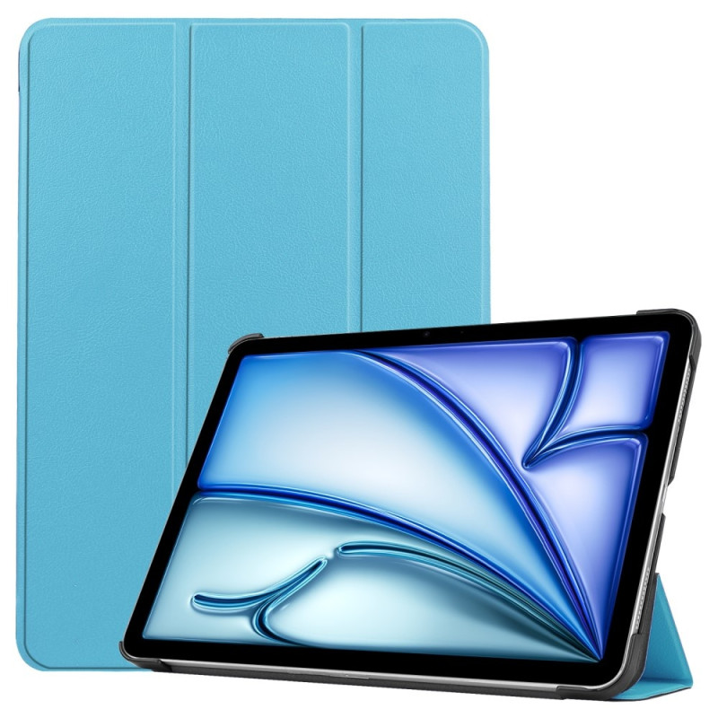Til iPad Air 11 (2024) Etui Tre - fold Stativ Tablet Cover - LysBlå
