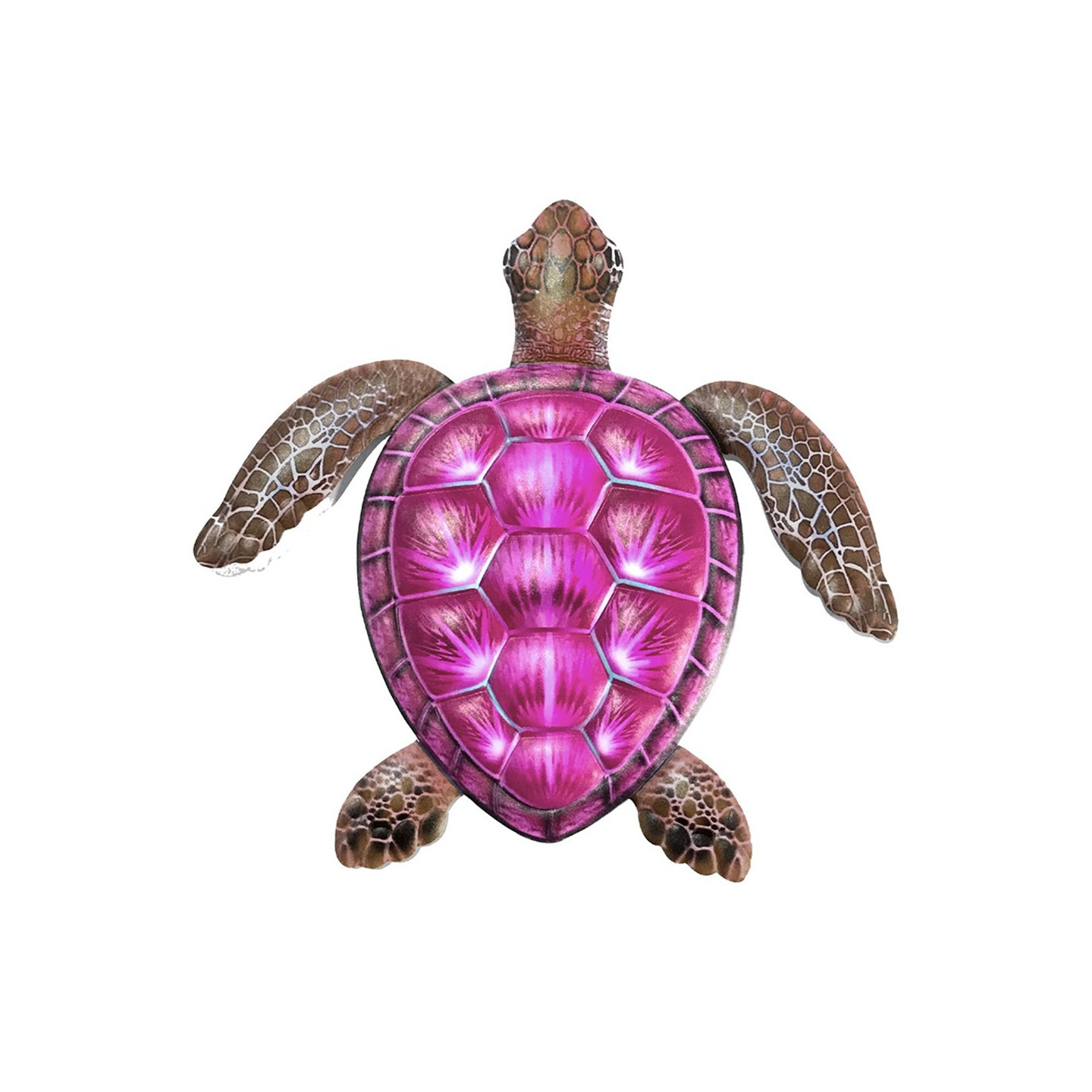 Turtle Wall Decal Garden Ornament 30.3x28x1.8cm - Red