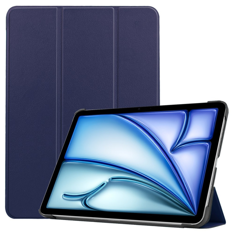 For iPad Air 11 (2024) Case Tri - fold Stand Tablet Cover - Darkblue