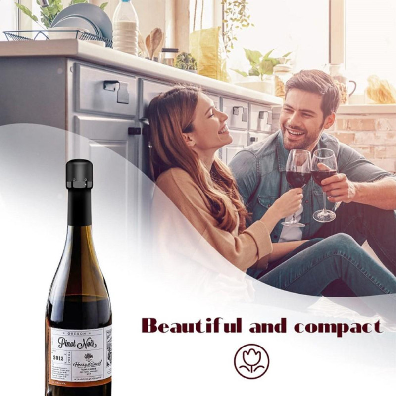 Wine Saver Fresh - pitävä vuotamaton punaviinipullon tiivistyskorkin tulppa