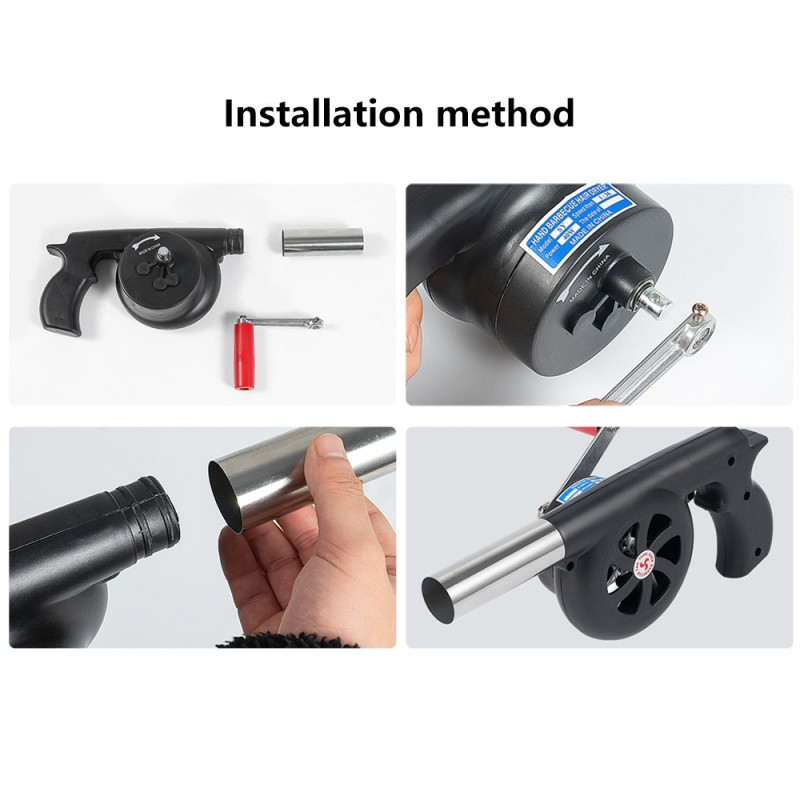 Grill Fire burn BBQ Air fan Camping Stove Wind blowing tool