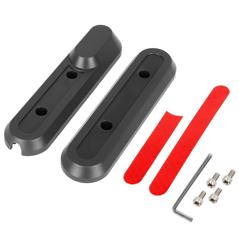 For scooter Xiaomi 4 Pro forhjulsdekorasjonsdeksel+reflektorer