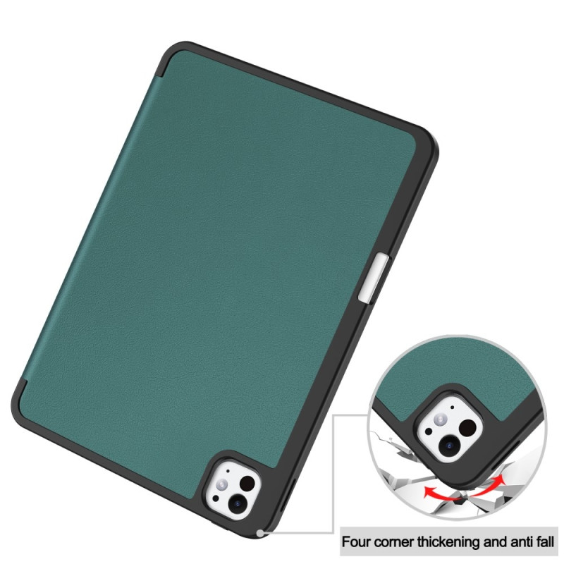 Til iPad Pro 11 (2024) Etui Tre - fold Stativ Tablet Cover med Pen Holder