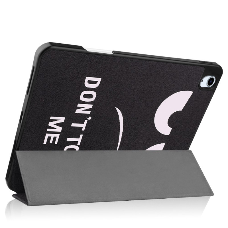 Til iPad Air 11 (2024) Etui Tre - fold Stativ Tablet Cover med Pen Holder - Don't Touch