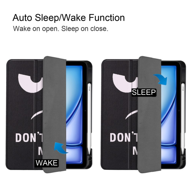 Til iPad Air 11 (2024) Slim Fit Trifoldbart deksel Pennerom - Ikke rør