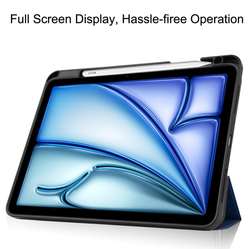 For iPad Air 11 (2024) Case Tri - fold Stand Tablet Cover with Pen Slot