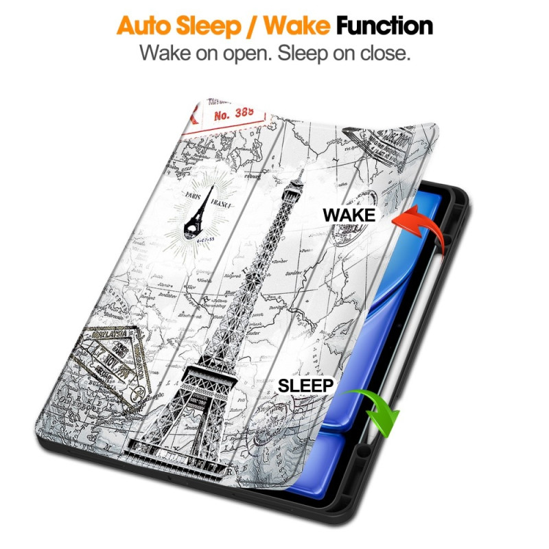 Til iPad Air 13 (2024) Slim Fit Trifoldbart deksel Pennebrett — Tårn