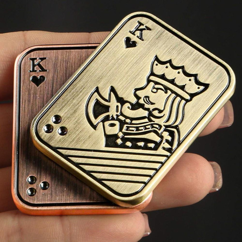 Fidget Spinner stressinpoistomagneettinen sensorinen - Poker Fidget Slider