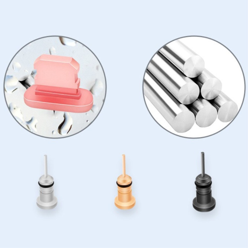 Dustproof 3.5mm Headphone Jack Plug SIM Card Power Pin