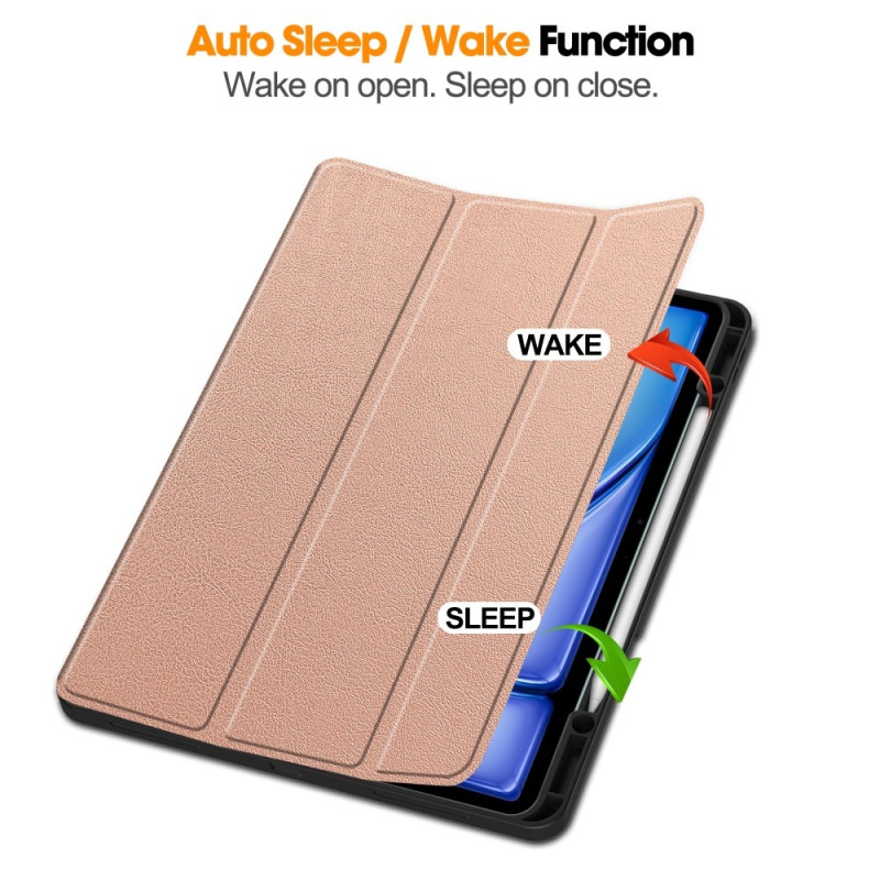 Til iPad Air 13 (2024) Etui Tre - fold Stativ Tablet Cover med Pen Holder