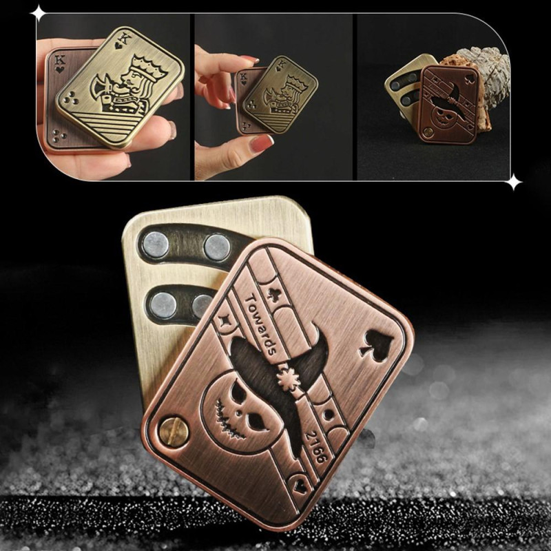 Fidget Spinner stressinpoistomagneettinen sensorinen - Poker Fidget Slider