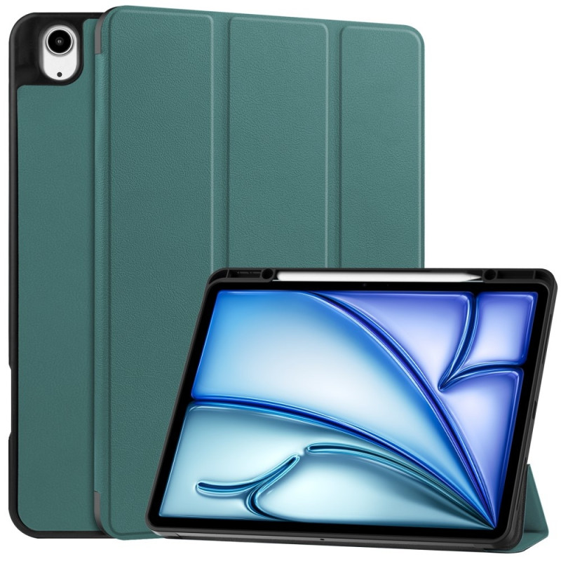 For iPad Air 13 (2024) Case Tri - fold Stand Tablet Cover with Pen Slot