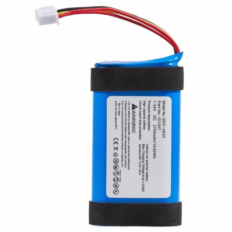 Batteri til Sony SRS - XB33 7.34V 2700mAh