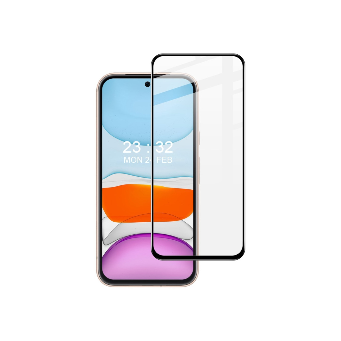 Google Pixel 8a IMAK Pro+ fuld dækning hærdet glas, sort