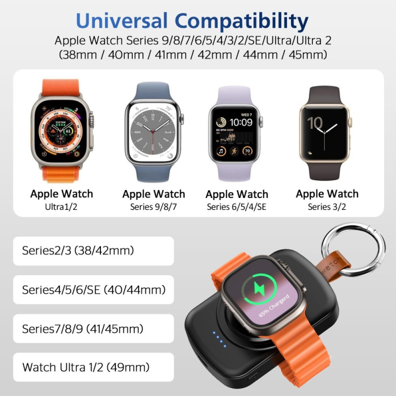 PowerBank For A Watch Series 1 - 3 42 4 - 6 SE 44 7 - 9 45 Ultra+2 49