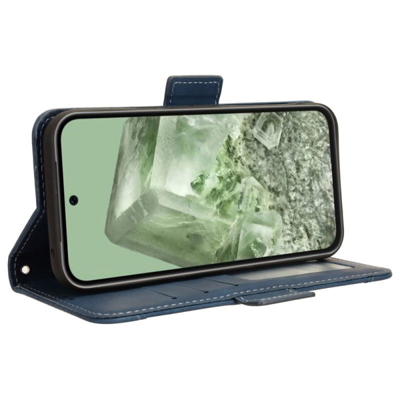 Til Google Pixel 8a Lommebok - deksel med Kortholder - Blå