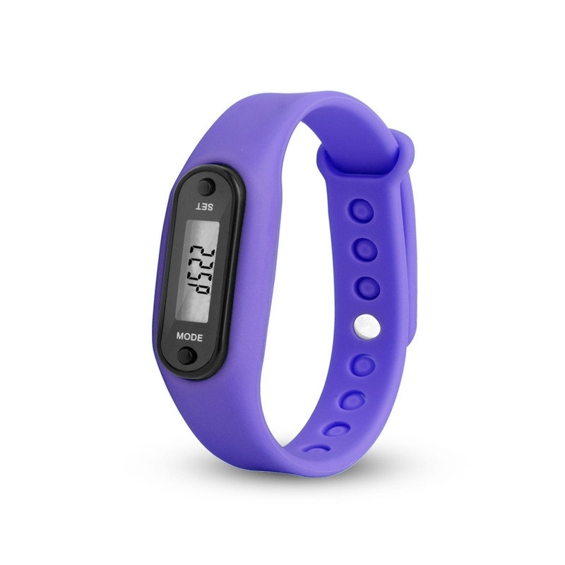 Type B Pedometer Clock Model Comfortable to Wear - Purple