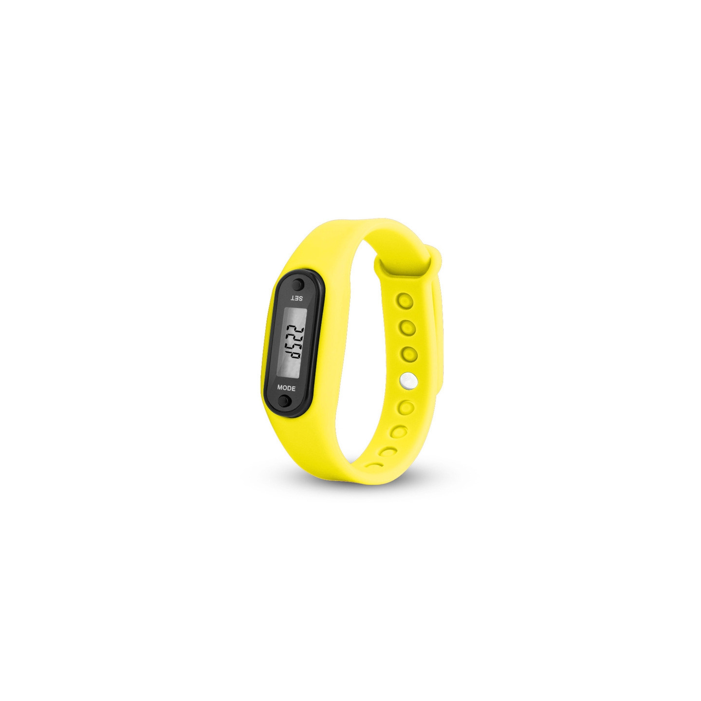 Type B Pedometer Clock Model Comfortable to Wear - Yellow