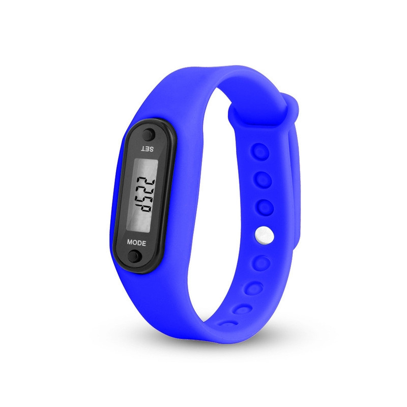 Type B Pedometer Clock Model Comfortable to Wear - Blue