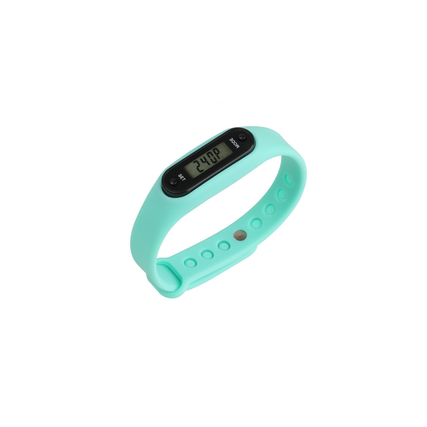 Type B Pedometer Clock Model Comfortable to Wear - Cyan