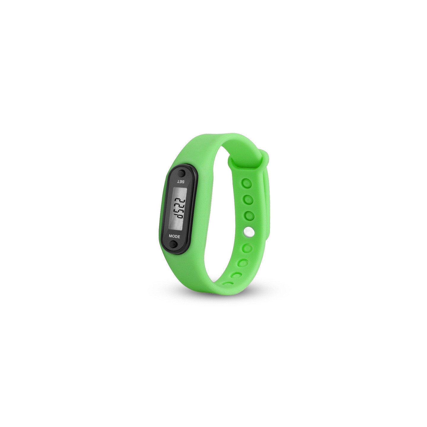 Type B Pedometer Clock Model Comfortable to Wear - Green