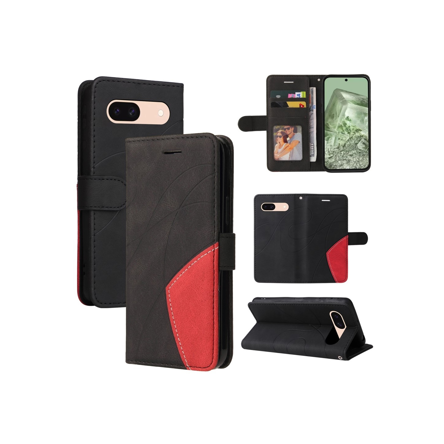 KT Lommebok - deksel til Google Pixel 8a - Svart