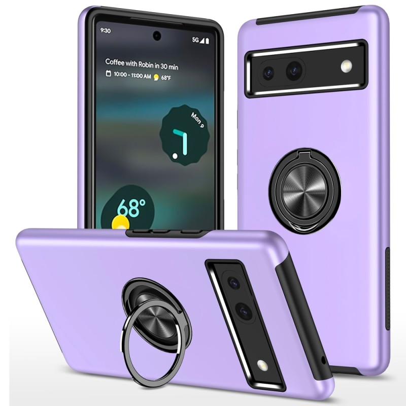 For Google Pixel 8a Finger Ring Kickstand Hybrid Case