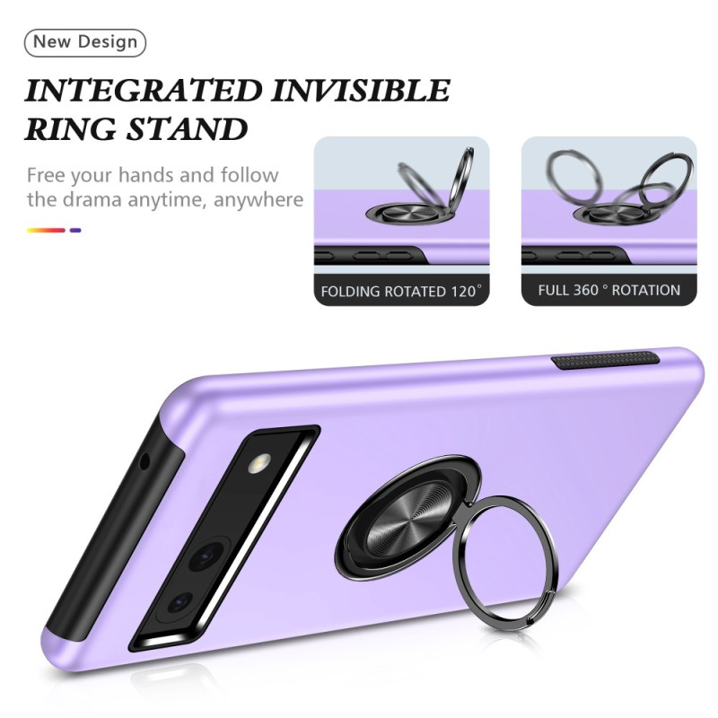 Til Google Pixel 8a Fingerring Kickstand Hybrid Taske